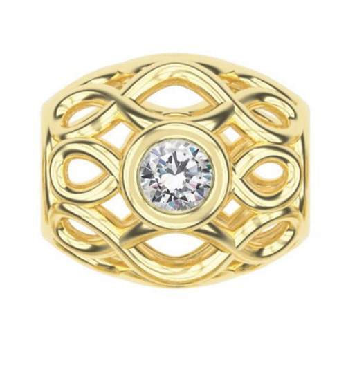 Pendente Dédié Donna in Oro giallo Diamante CID0166 DI GI - CID0166 DI GI